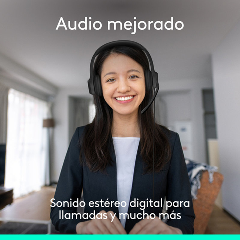 Logitech Auriculares con Cable H390 para PC/Portátil, Auriculares Estéreo con Micrófono con Supresión de Ruido, USB-C, Controles en línea, funciona con Chromebook Logitech Auriculares con Cable H390 para PC/Portátil, Auriculares Estéreo con Micrófono con Supresión de Ruido, USB-C, Controles en línea, funciona con Chromebook - Imagen 7