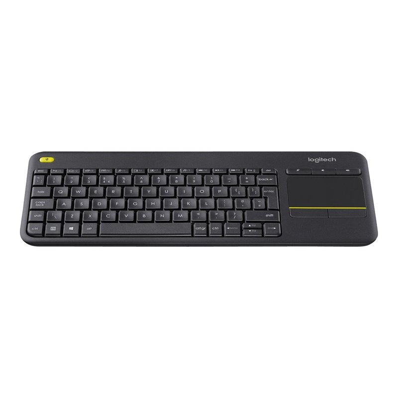 Logitech K400 Plus Tv teclado RF inalámbrico QWERTY Inglés Negro