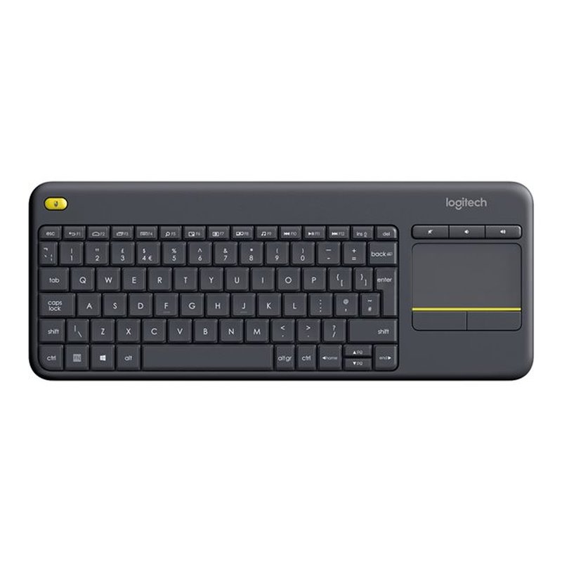 Logitech K400 Plus Tv teclado RF inalámbrico QWERTY Inglés Negro - Imagen 3