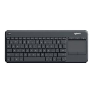 Logitech K400 Plus Tv teclado RF inalámbrico QWERTY Inglés Negro