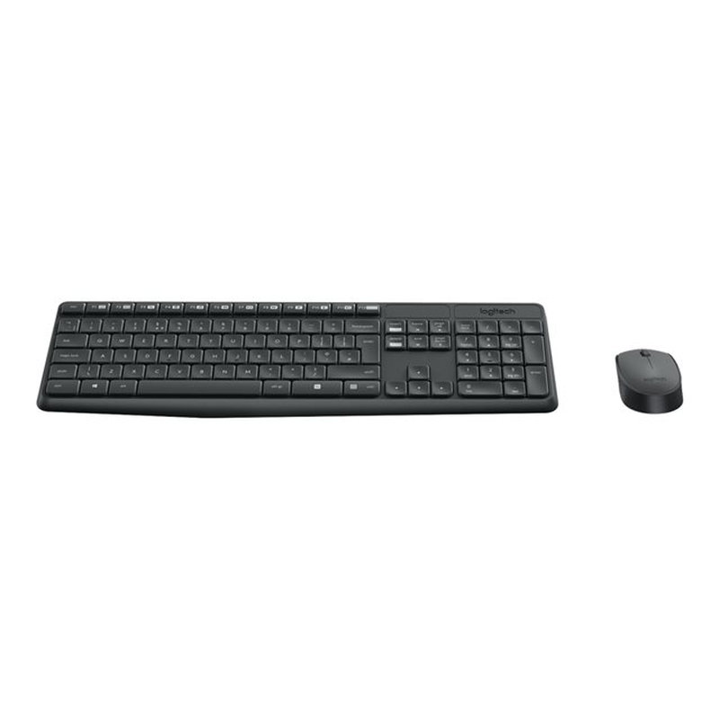 Logitech MK235 teclado Ratón incluido USB AZERTY Francés Gris Logitech MK235 teclado Ratón incluido USB AZERTY Francés Gris - Imagen 2