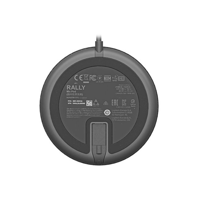 Logitech Rally Mic Pod Grafito Micrófono de superficie para mesa - Imagen 4
