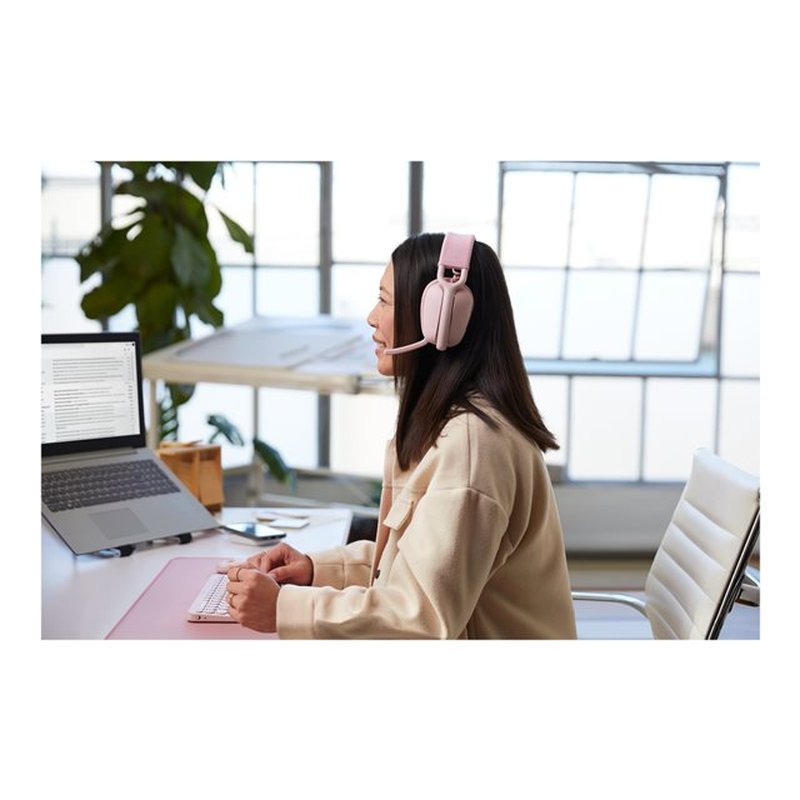 Logitech Zone Vibe 100 Auriculares Inalámbrico Diadema Llamadas/Música Bluetooth Rosa - Imagen 12