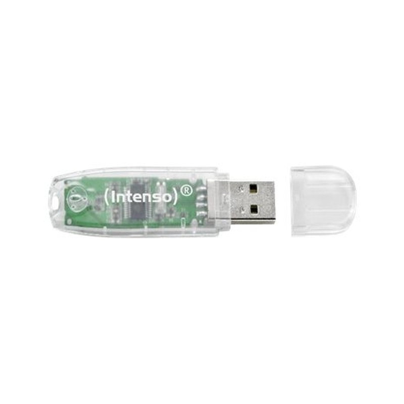 MEMORIA USB 32GB INTENSO RAINBOW LINE TRANSPARENT MEMORIA USB 32GB INTENSO RAINBOW LINE TRANSPARENT