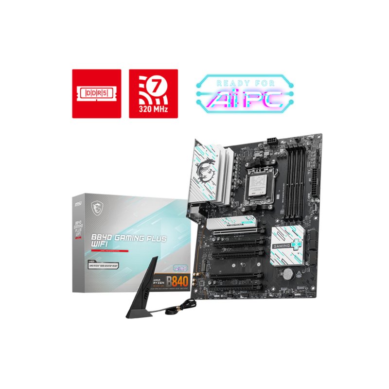 MSI B840 GAMING PLUS WIFI placa base AMD B840 Zócalo AM5 ATX