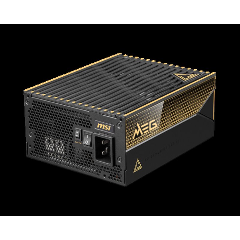 MSI MEG Ai1600T PCIE5 unidad de fuente de alimentación 1600 W 24-pin ATX ATX Negro