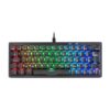 Mars Gaming MKMINIPRO, Teclado Mecánico Ultra-Compacto 60%, Switches Mecánicos Hot-Swappable, Iluminación RGB Chroma, Teclado Gaming Antighosting, Multiplataforma, Switch Silencioso, Español, Negro