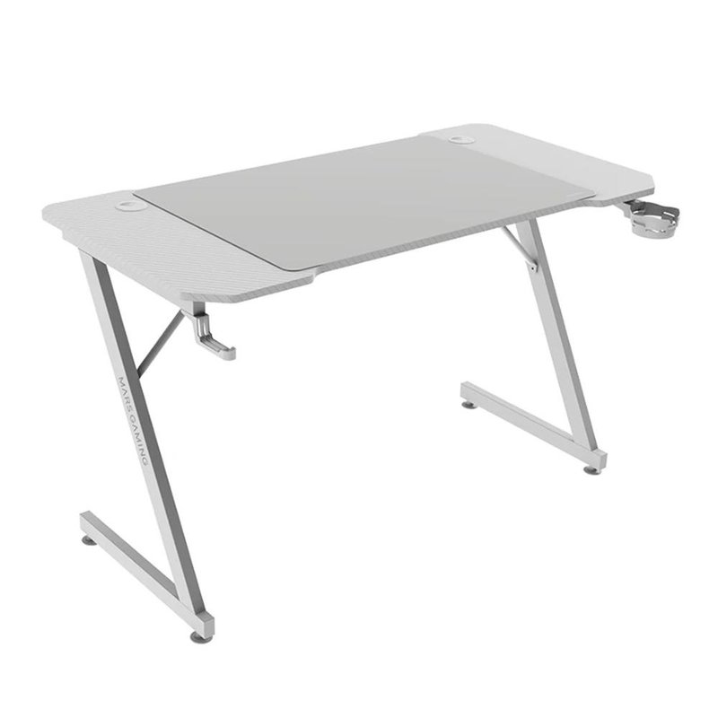 Mars Gaming MGD-X120, Mesa Gaming Ergonómica, Superficie en Fibra de Carbono, Estructura Metálica, Alfombrilla XXL, Soporte Auriculares y Bebida, Gestión Cableado, Escritorio PC 120x60cm, Blanco Mars Gaming MGD-X120, Mesa Gaming Ergonómica, Superficie en Fibra de Carbono, Estructura Metálica, Alfombrilla XXL, Soporte Auriculares y Bebida, Gestión Cableado, Escritorio PC 120x60cm, Blanco