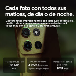 Motorola moto g15 17,1 cm (6.72") SIM doble Android 15 4G USB Tipo C 4 GB 128 GB 5200 mAh Verde Motorola moto g15 17,1 cm (6.72") SIM doble Android 15 4G USB Tipo C 4 GB 128 GB 5200 mAh Verde