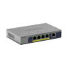 NETGEAR GS105P No administrado Gigabit Ethernet (10/100/1000) Energía sobre Ethernet (PoE) Montaje en pared/escritorio Gris NETGEAR GS105P No administrado Gigabit Ethernet (10/100/1000) Energía sobre Ethernet (PoE) Montaje en pared/escritorio Gris