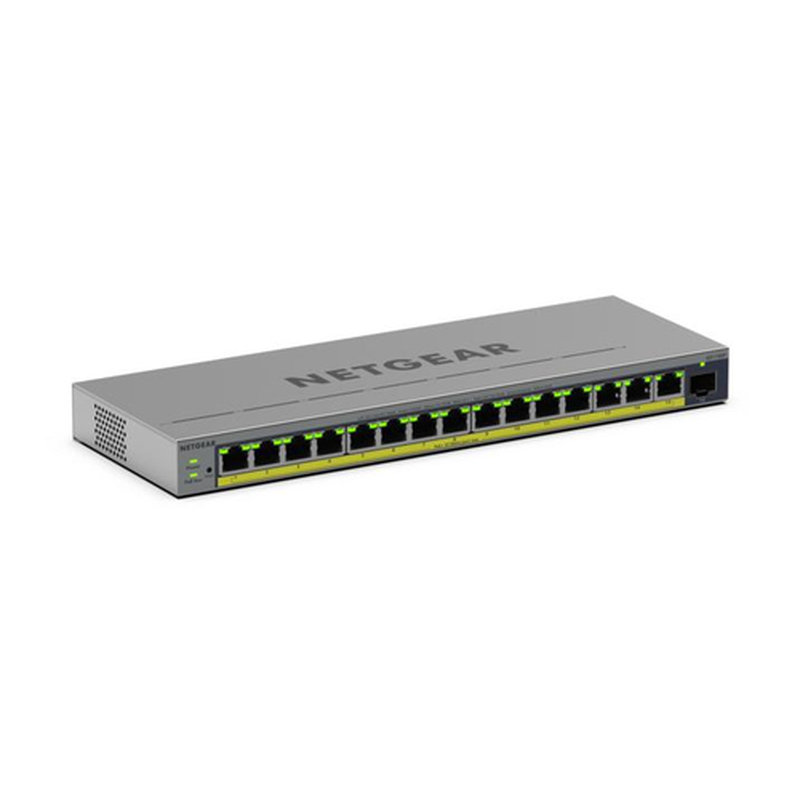 NETGEAR GS116EP Gestionado L2/L3 Gigabit Ethernet (10/100/1000) Energía sobre Ethernet (PoE) Gris