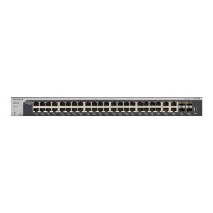 Alternative view of NETGEAR XS748T-100NES switch Gestionado L2+/L3 10G Ethernet (100/1000/10000) Negro