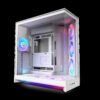 CAJA NZXT H9 FLOW RGB+ (2025) DUAL-CHAMBER MID-TOWER CASE W/ RGB FANS & CONTROLLER - ALL WHITE