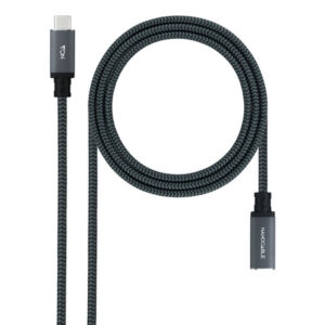Nanocable 10.01.4500-COMB cable USB USB 3.2 Gen 2x2 0,5 m USB C Negro