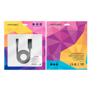 Nanocable Cable Conversor USB-C a HDMI, USB-C/M – HDMI/M, Negro, 5 m Nanocable Cable Conversor USB-C a HDMI, USB-C/M – HDMI/M, Negro, 5 m