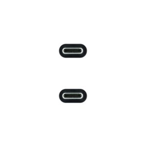Nanocable Cable USB 3.2 Gen2x2 20Gbps 5A/100W 4K/60Hz USB-C/M-USB-C/M, Gris/Negro, 0.5 m Nanocable Cable USB 3.2 Gen2x2 20Gbps 5A/100W 4K/60Hz USB-C/M-USB-C/M, Gris/Negro, 0.5 m