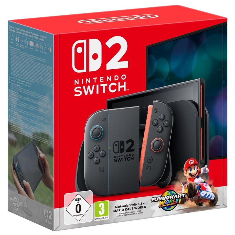 Nintendo Switch 2 + Mario Kart World videoconsola portátil 20,1 cm (7.9") 256 GB Pantalla táctil Wifi Negro