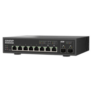 QNAP QSW-L3208-2C6T switch Gestionado 10G Ethernet (100/1000/10000) Escritorio Negro