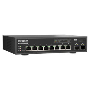 QNAP QSW-L3208-2C6T switch Gestionado 10G Ethernet (100/1000/10000) Escritorio Negro
