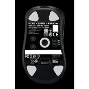 ASUS ROG Keris II Origin BLK ratón Juego mano derecha RF Wireless + Bluetooth + USB Type-A Óptico 42000 DPI