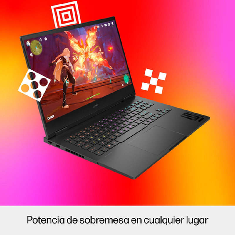 Reacondicionado | HP OMEN 16-wd0011ns Intel® Core™ i7 i7-13620H Portátil 40,9 cm (16.1") Full HD 32 GB DDR5-SDRAM 1 TB SSD NVIDIA GeForce RTX 4060 Wi-Fi 6E (802.11ax) FreeDOS Negro - Imagen 10