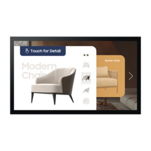 Samsung QM32C-T Pantalla plana para señalización digital 81,3 cm (32") LCD Wifi 400 cd / m² Full HD Negro Pantalla táctil Tizen 7.0 16/7