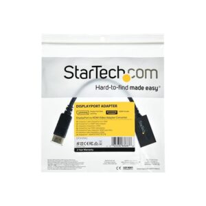 StarTech.com Adaptador Conversor de Vídeo DisplayPort a HDMI - Convertidor DP Pasivo - 1920x1200 StarTech.com Adaptador Conversor de Vídeo DisplayPort a HDMI - Convertidor DP Pasivo - 1920x1200