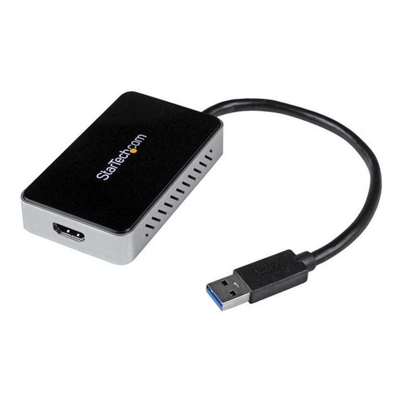 StarTech.com Adaptador de Vídeo Externo USB 3.0 a HDMI con Hub USB 1 Puerto - Tarjeta Gráfica Cable - 1080p