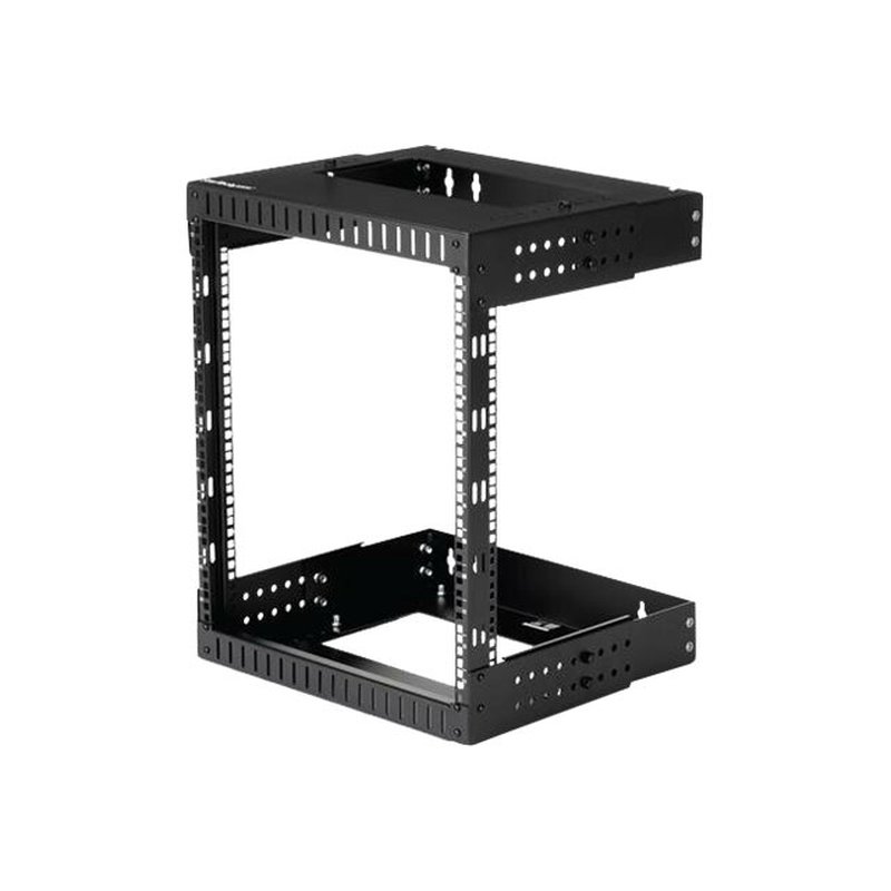 StarTech.com Armario Rack de Servidores de Marco Abierto 12U para Montaje en Pared - Profundidad Ajustable de 12 a 20" de Profundidad