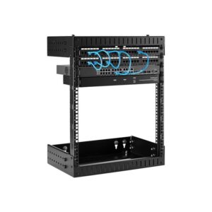 StarTech.com Armario Rack de Servidores de Marco Abierto 12U para Montaje en Pared - Profundidad Ajustable de 12 a 20" de Profundidad