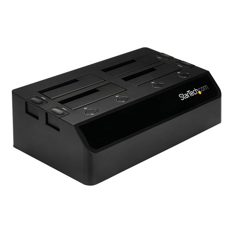 StarTech.com Base de Acoplamiento USB 3.0 de 4 Bahías SATA - Docking Station USB de Discos Duros o SSD SATA III de 2,5/3,5" - de Intercambio en Caliente - Carga Superior - Imagen 2