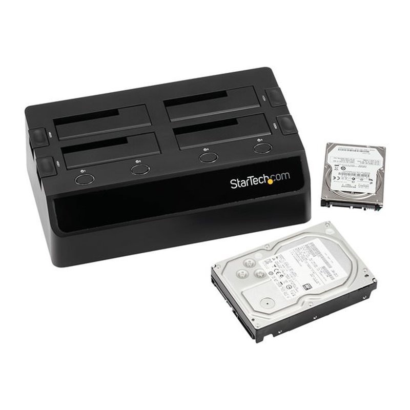 StarTech.com Base de Acoplamiento USB 3.0 de 4 Bahías SATA - Docking Station USB de Discos Duros o SSD SATA III de 2,5/3,5" - de Intercambio en Caliente - Carga Superior - Imagen 5