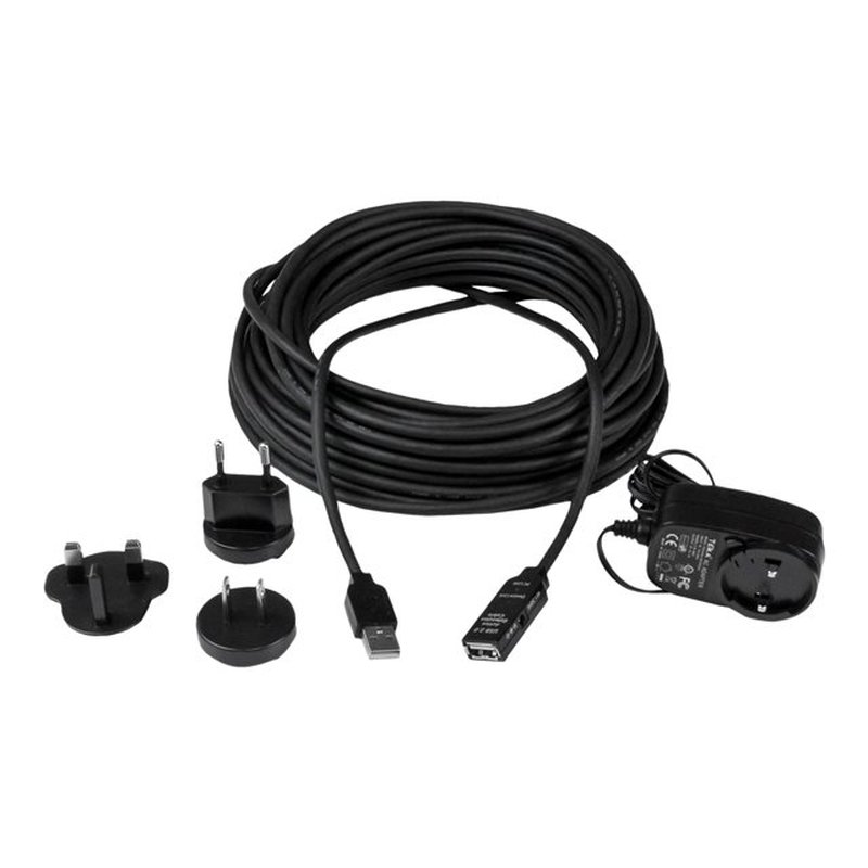 StarTech.com Cable 15m Extensión Alargador USB 2.0 Activo Amplificado - Macho a Hembra USB A - Negro StarTech.com Cable 15m Extensión Alargador USB 2.0 Activo Amplificado - Macho a Hembra USB A - Negro - Imagen 2