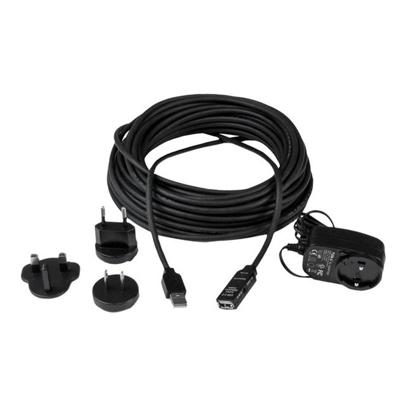 StarTech.com Cable 15m Extensión Alargador USB 2.0 Activo Amplificado - Macho a Hembra USB A - Negro StarTech.com Cable 15m Extensión Alargador USB 2.0 Activo Amplificado - Macho a Hembra USB A - Negro - Imagen 3