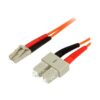StarTech.com Cable Adaptador de Red de 1m Multimodo Dúplex Fibra Óptica LC-SC 62,5/125 - Patch Duplex StarTech.com Cable Adaptador de Red de 1m Multimodo Dúplex Fibra Óptica LC-SC 62,5/125 - Patch Duplex
