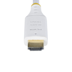 StarTech.com Cable HDMI Premium Certificado Alta Velocidad de 3m - Cable HDMI UHD - 4K 60Hz/1440p 144Hz - HDR10/HDCP 2.2/ARC - 18Gb - Cable HDMI 2.0 - Recubrimiento de TPE - Blanco StarTech.com Cable HDMI Premium Certificado Alta Velocidad de 3m - Cable HDMI UHD - 4K 60Hz/1440p 144Hz - HDR10/HDCP 2.2/ARC - 18Gb - Cable HDMI 2.0 - Recubrimiento de TPE - Blanco