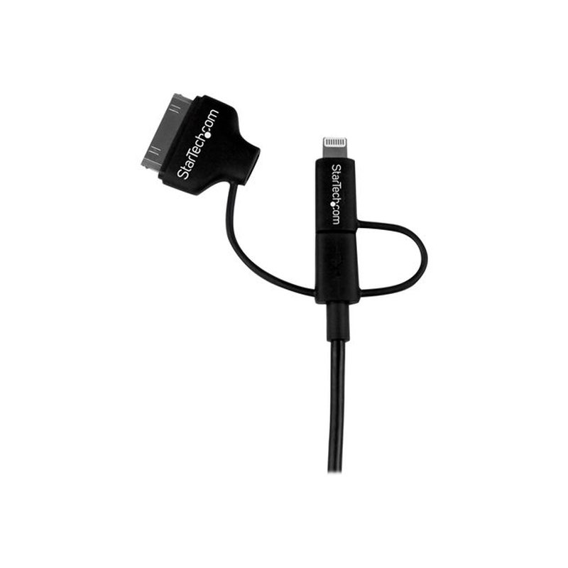 StarTech.com Cable de 1m Lightning, Dock de 30 pines o Micro USB a USB - Color Negro - Imagen 5