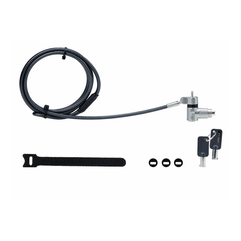 StarTech.com Cable de Seguridad con Candado Universal 3 en 1 para Portátil - Cable Antirrobo Compatible con Noble Wedge®/Nano/K-Slot para Portátil - con Llave Maestra - Cable Resistente a Cortes StarTech.com Cable de Seguridad con Candado Universal 3 en 1 para Portátil - Cable Antirrobo Compatible con Noble Wedge®/Nano/K-Slot para Portátil - con Llave Maestra - Cable Resistente a Cortes