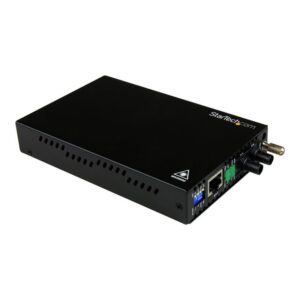 StarTech.com Conversor de Medios Ethernet 10/100 Mbps a Fibra Multi Modo Conector ST - 2km