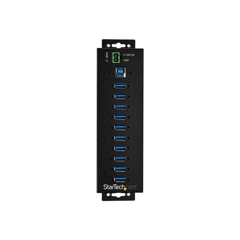 StarTech.com Hub Concentrador Ladrón USB 3.0 de 10 Puertos con Adaptador de Alimentación Externo - con Protección ESD de 350W - Imagen 2
