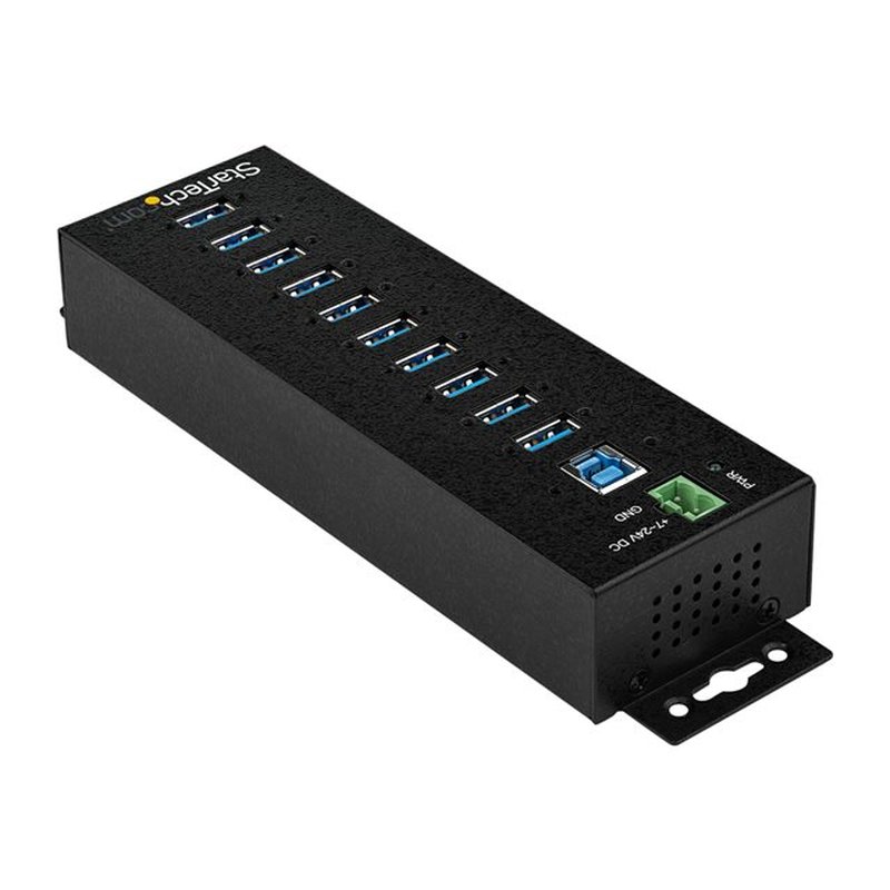 StarTech.com Hub Concentrador Ladrón USB 3.0 de 10 Puertos con Adaptador de Alimentación Externo - con Protección ESD de 350W - Imagen 3