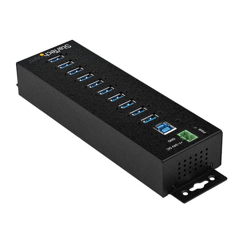 StarTech.com Hub Concentrador Ladrón USB 3.0 de 10 Puertos con Adaptador de Alimentación Externo - con Protección ESD de 350W - Imagen 4