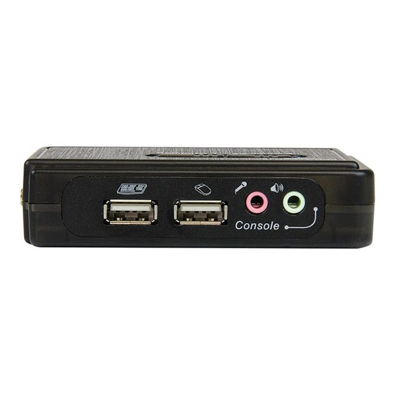 StarTech.com Juego de Conmutador KVM de 2 puertos con todo incluido - USB - Audio y Vídeo VGA StarTech.com Juego de Conmutador KVM de 2 puertos con todo incluido - USB - Audio y Vídeo VGA - Imagen 2