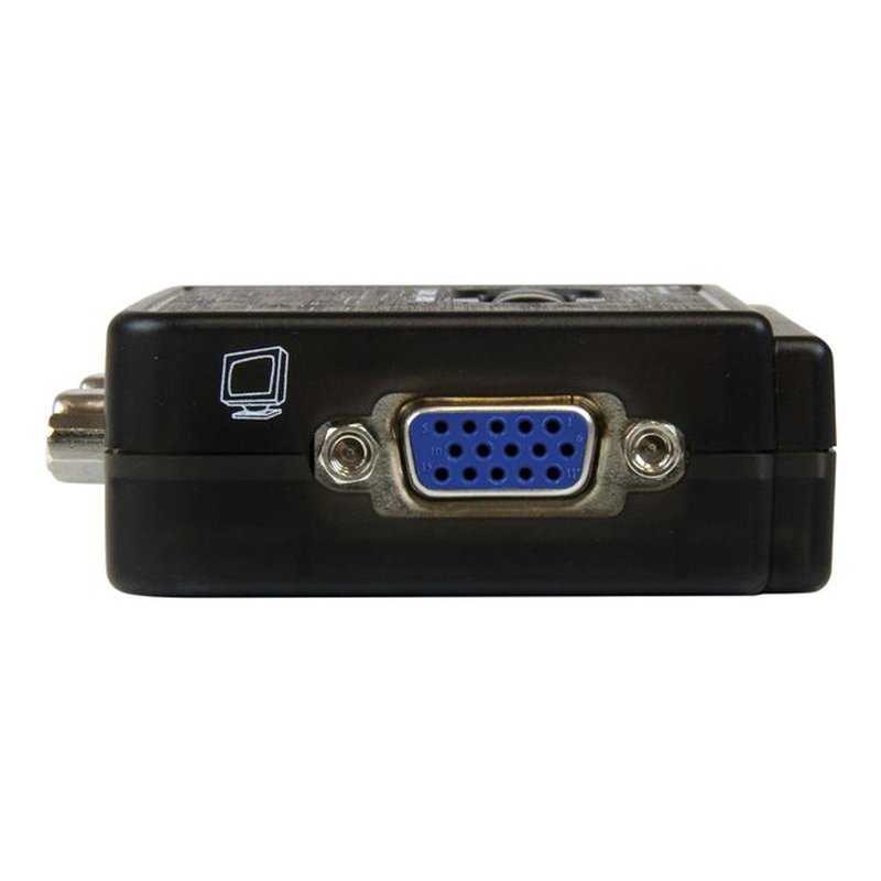 StarTech.com Juego de Conmutador KVM de 2 puertos con todo incluido - USB - Audio y Vídeo VGA StarTech.com Juego de Conmutador KVM de 2 puertos con todo incluido - USB - Audio y Vídeo VGA - Imagen 4