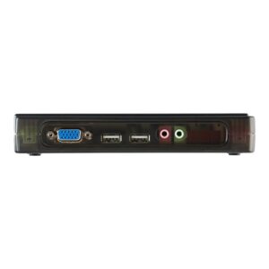 StarTech.com Juego de Conmutador Switch KVM 4 Puertos Vídeo VGA USB 2.0 con Cables y Audio