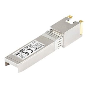 StarTech.com Módulo Transceptor SFP+ Compatible con Cisco SFP-10GB-TC - 10GBASE-T - SFP a RJ45 Cat6 / Cat5e - SFP+ Ethernet Gigabit 10Gb - RJ45 30m - Cisco Firepower/ ASR1000/ASR9000 StarTech.com Módulo Transceptor SFP+ Compatible con Cisco SFP-10GB-TC - 10GBASE-T - SFP a RJ45 Cat6 / Cat5e - SFP+ Ethernet Gigabit 10Gb - RJ45 30m - Cisco Firepower/ ASR1000/ASR9000