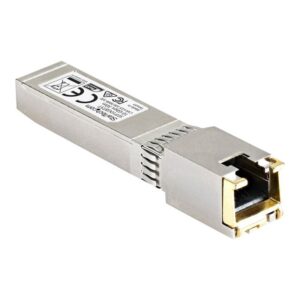 StarTech.com Módulo Transceptor SFP+ Compatible con Cisco SFP-10GB-TC - 10GBASE-T - SFP a RJ45 Cat6 / Cat5e - SFP+ Ethernet Gigabit 10Gb - RJ45 30m - Cisco Firepower/ ASR1000/ASR9000 StarTech.com Módulo Transceptor SFP+ Compatible con Cisco SFP-10GB-TC - 10GBASE-T - SFP a RJ45 Cat6 / Cat5e - SFP+ Ethernet Gigabit 10Gb - RJ45 30m - Cisco Firepower/ ASR1000/ASR9000