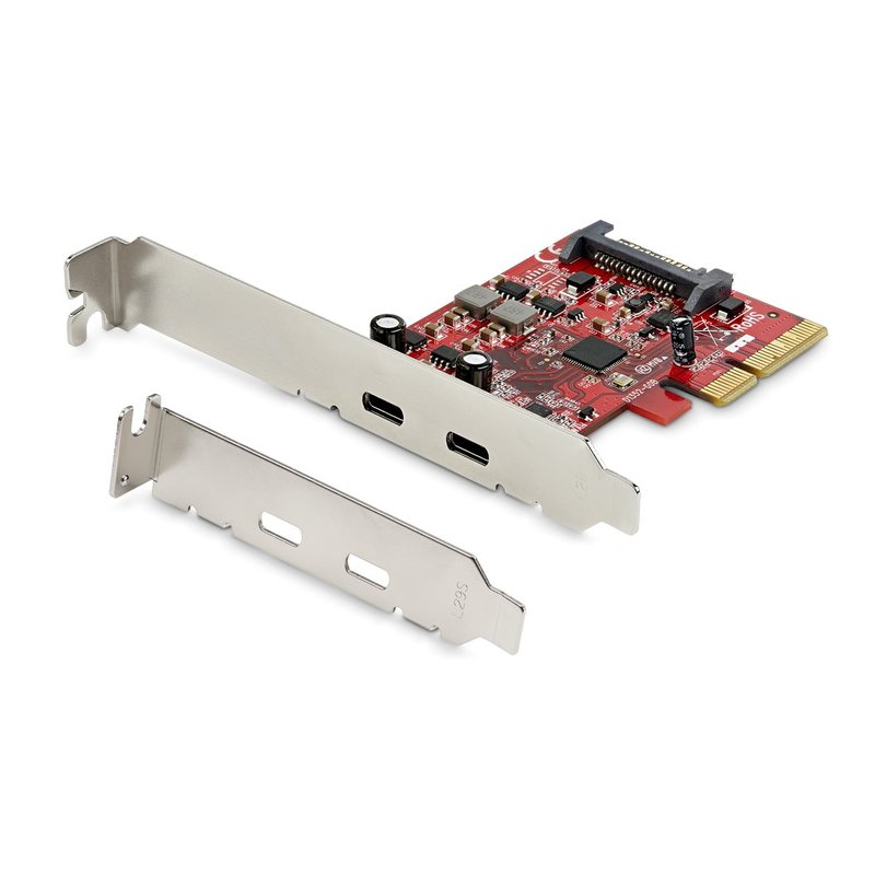 StarTech.com Tarjeta Adaptadora PCI Express de 2 Puertos USB-C 3.1 Gen 2 10Gbps StarTech.com Tarjeta Adaptadora PCI Express de 2 Puertos USB-C 3.1 Gen 2 10Gbps