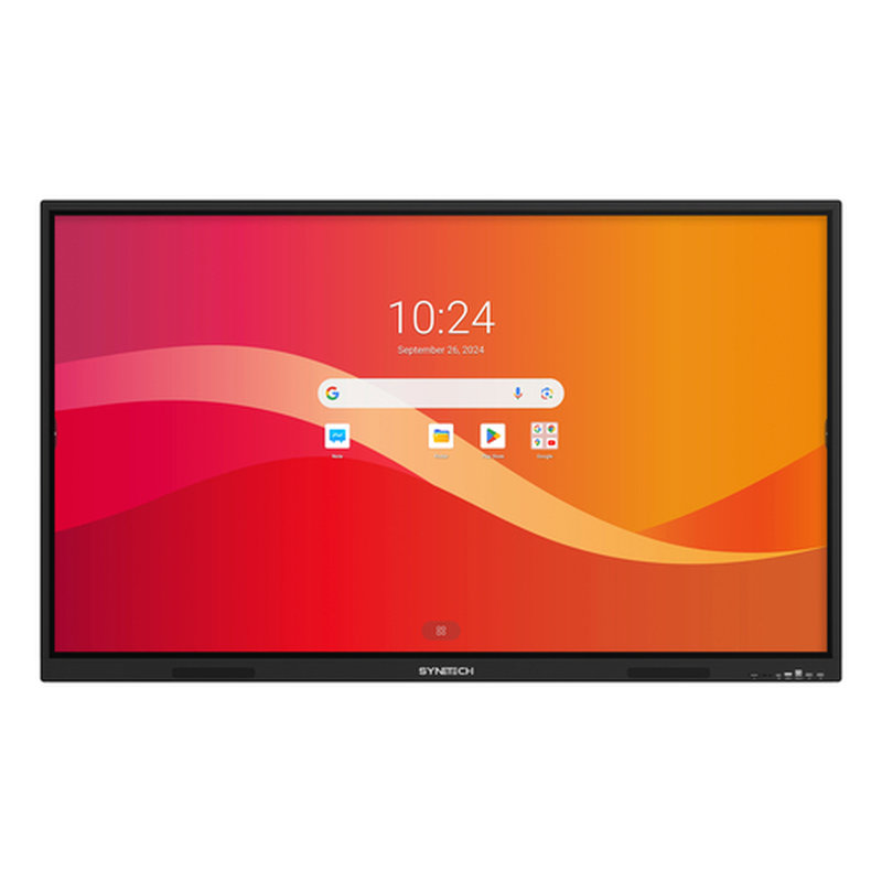 Synetech Piscis Pantalla plana para señalización digital 2,18 m (86") LCD Wifi 350 cd / m² 4K Ultra HD Negro Pantalla táctil Procesador incorporado Android 16/7