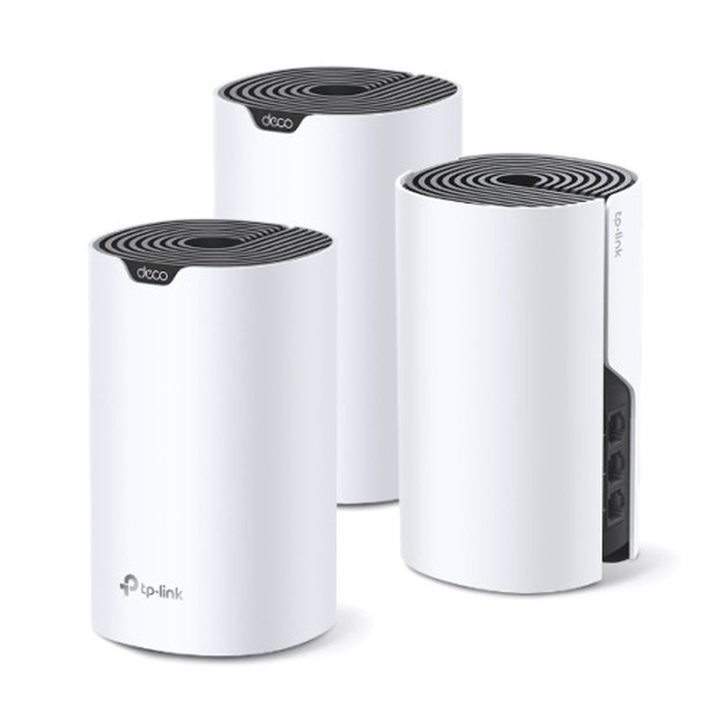 TP-Link Deco S7 (3-pack) Doble banda (2,4 GHz / 5 GHz) Wi-Fi 5 (802.11ac) Blanco, Negro Interno - Imagen 2